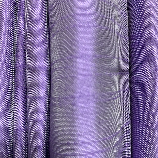 CURTAIN, Pair Purple Silk Pair